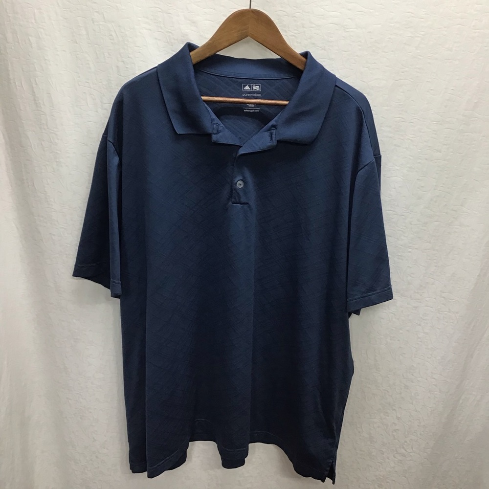 Adidas Pure Motion navy blue polo shirt 3XL. EUC